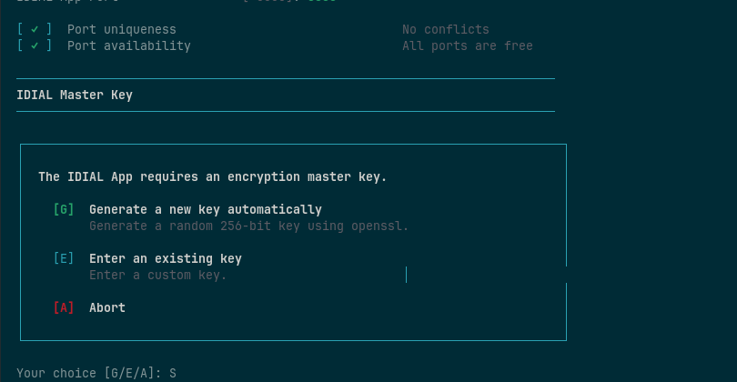Master-Key Abfrage