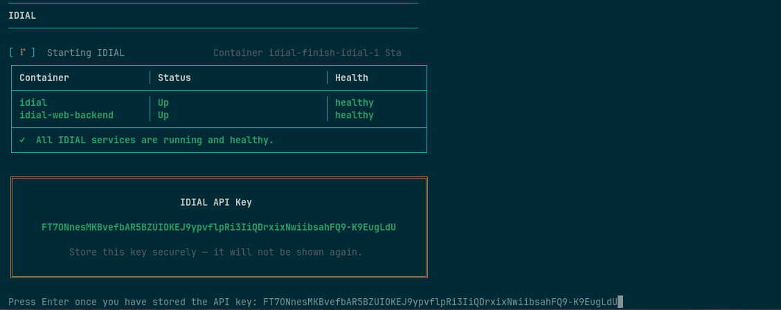 IDIAL API-Key