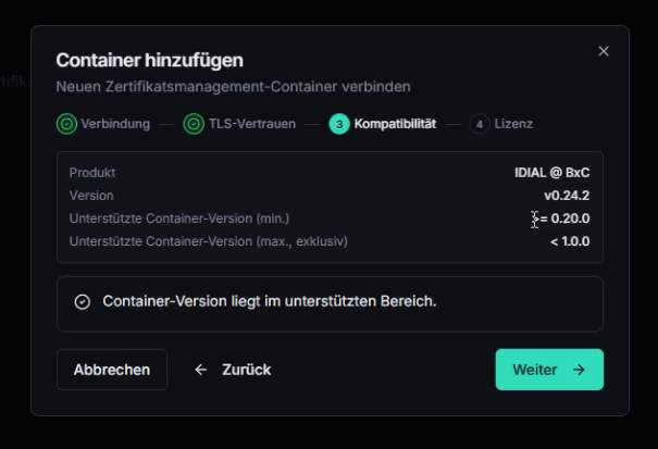 Kompatibilitätsprüfung