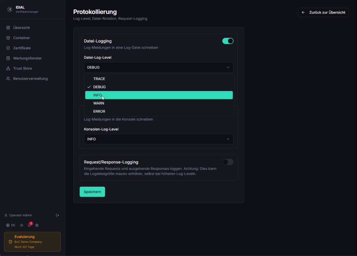 Protokollierung