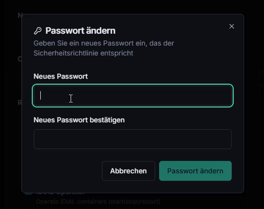 Passwort ändern