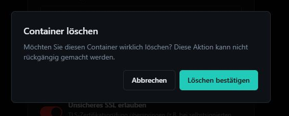 Container löschen