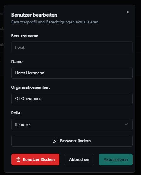 Benutzer bearbeiten