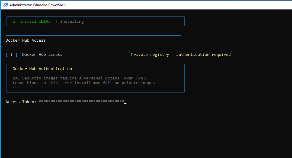 Docker Hub Authentifizierung