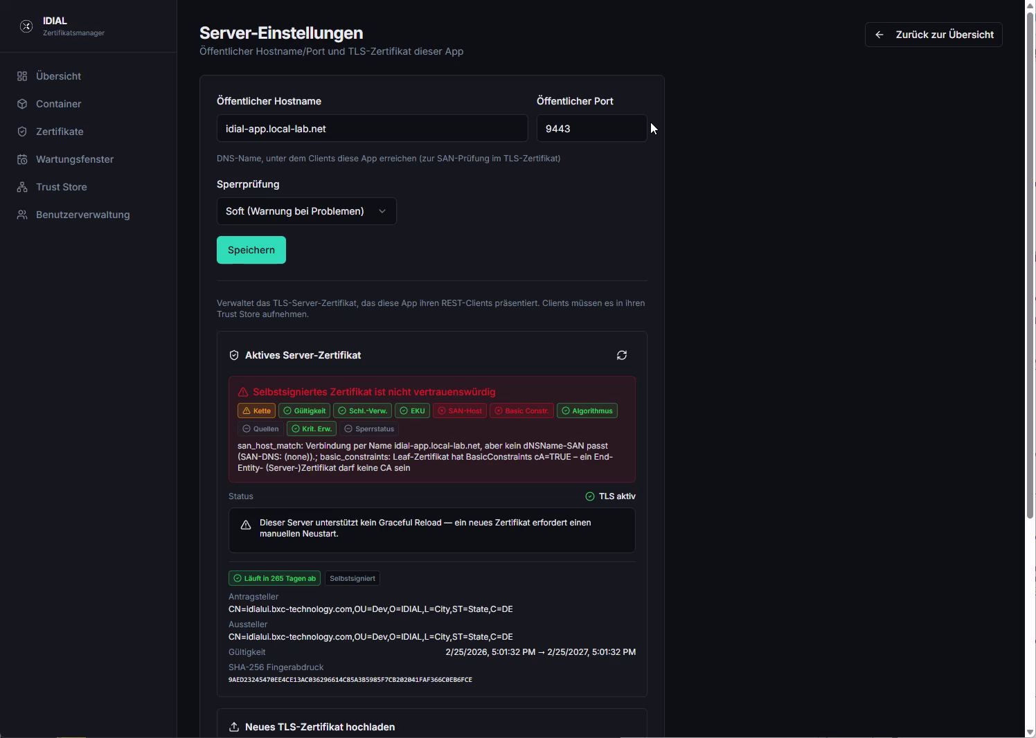 Server Settings