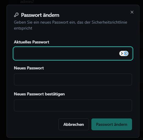 Eigenes Passwort ändern
